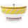 Pip Studio Chique Bowl Stripes Gelb 15,5 cm
