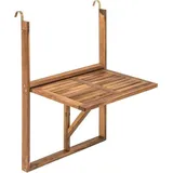 Estexo Balkonhängetisch 60 x 40 x 87 cm Braun