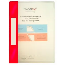 Foldersys Schnellhefter Transparent bordeauxrot