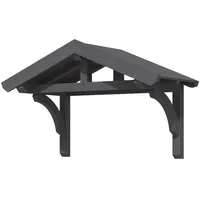 SKANHOLZ Vordach Stettin 180 x 80 cm schiefergrau