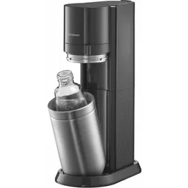 Sodastream Duo schwarz + 2 Glaskaraffen + 2 PET-Flaschen + Zylinder