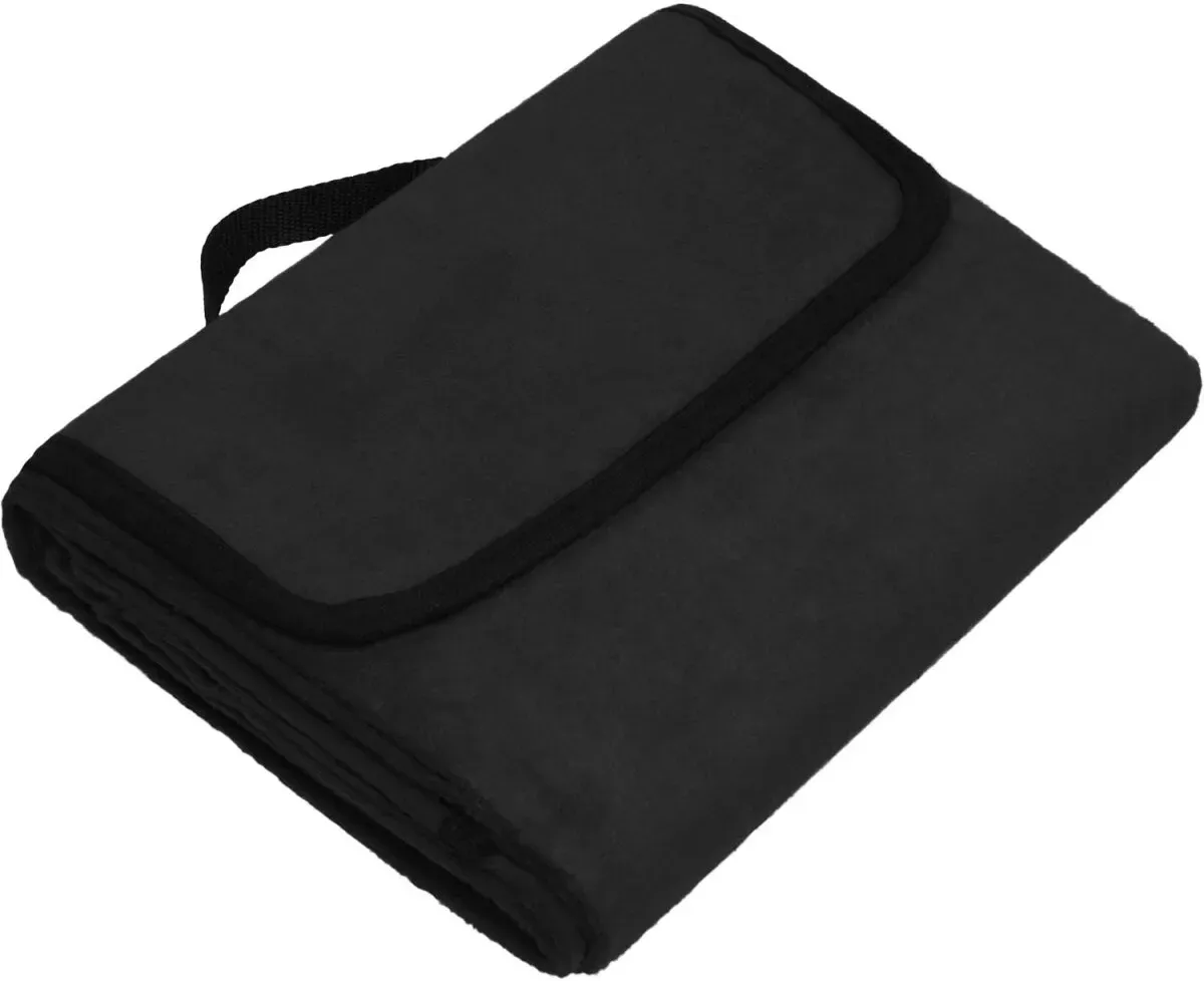James & Nicholson Picknick Fleece Decke JN953 black one size