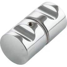 steelbase Duschtürknopf KN-K4AL, 32 x 30 mm, Aluminium verchromt poliert