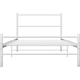 vidaXL Bett 90 x 200 cm Weiß
