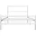 vidaXL Bett 90 x 200 cm Weiß