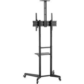 goobay Pro TV-Präsentationsständer 196,6 cm Schwarz Stahl