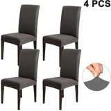 Set Mit 4 Stuhlhussen. Elastischer Sitz, Abnehmbar Und Waschbar. Kurze Stuhlhussen, Geeignet Für Restaurants, Hotels, Feierlichkeiten, Bankette, Hochzeiten Und Mehr.