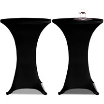 deluke Tischhusse AMAU Schwarz Ø 60 cm 2er Set