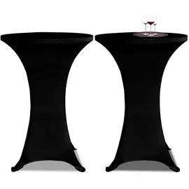 deluke Tischhusse AMAU Schwarz Ø 60 cm 2er Set