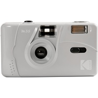 KODAK M35 DA00255 Kamera, wiederaufladbar, 35 mm, Weitwinkelobjektiv, optischer Sucher, integrierter Blitz, AAA-Batterie, Grau