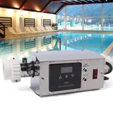 KenSyuInt 3KW Elektrisch Poolheizung Schwimmbadheizung Thermostat Schwimmbad Spa Wärmetauscher Pool Heizung Wärmepumpe Edelstahl Schwimmbadthermostat Badezimmer Poolheizung Warmwasserbereiter