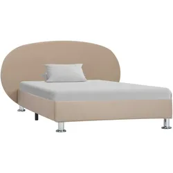 Bettgestell Cappuccino-Braun Kunstleder 100x200 cm