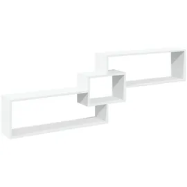 vidaXL Wandregal 158 x 18 x 53 cm Weiß