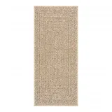 vidaXL Teppich ZIZUR 80x200 cm Jute-Optik Indoor und Outdoor