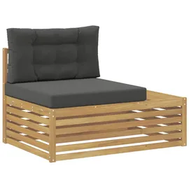 vidaXL Outdoor End Sofa Massivholz weiß