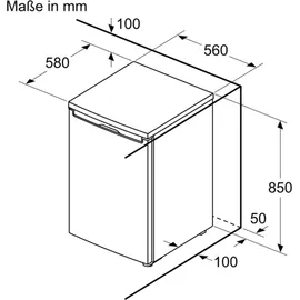 Bosch KTR15NWEB Kühlschrank (134 l, 850 mm hoch, Weiß)