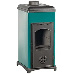 9005 Grün – Eleganz und Effizienz in Einem, Leistung: 6,4 kW, Kaminofen, Schwedenofen