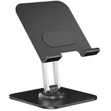 Tablet Halterung - Tablet Ständer, Verstellbar iPad Ständer, Aluminium Tisch Halter, für iPad 12.9 11 Air Mini Samsung Tab 4.7-13 Zoll Verstellbarer Winkel (Silber)