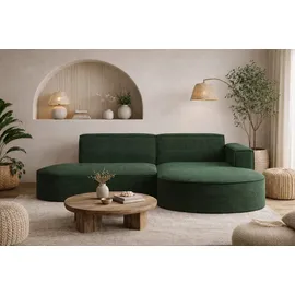 kaiser möbel Ecksofa mit runden Abschlüssen aus Cordstoff & Couches, Wohnlandschaften, Ecksofas