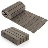 Costway Rollweg aus HDPE 242 cm x 43 cm Grau