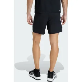 adidas Workout Essentials Base 3 Stripes Woven Shorts Black/White S