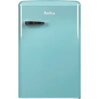 Amica VKS 15622-1 Retro-Kühlschrank (120 l, 875 mm hoch, Türkis)