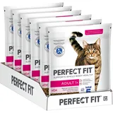 PERFECT FIT Adult Trockenfutter für Katzen ab 1 Jahr - Lachs, 750g (6 Beutel)