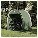 vidaXL Fahrradgarage mit Dach Aufbewahrungszelt 210 x 90 x 174 cm Grün