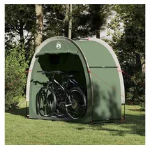 vidaXL Fahrradgarage mit Dach Aufbewahrungszelt 210 x 90 x 174 cm Grün