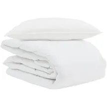 vidaXL Bettdecke Sonstiges Mit Kissen 2 Pcs Weiß Daunen Vidaxl