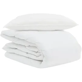 vidaXL Bettdecke Sonstiges Mit Kissen 2 Pcs Weiß Daunen Vidaxl