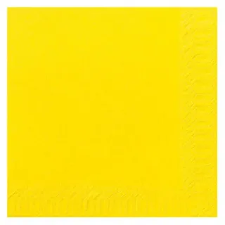 Duni Servietten 3 lag. 40 x 40 cm 1/4 3-lagig, gelb