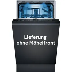 SIEMENS vollintegrierbarer Geschirrspüler "SR65YX08ME", B (A-G), silber (weiß), B:44,8cm H:81,5cm T:55cm, Geschirrspüler