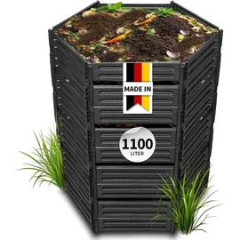 GARANTIA AIR-KING Steckkomposter 1100 Liter schwarz -