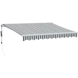 vidaXL Markise Automatisch mit LED Anthrazit & Weiß 300x250 cm