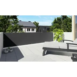 KS Handel 24 Premium Balkonsichtschutz Überlänge Sonnenschutz Balkonverkleidung (110x70 cm Weiss)