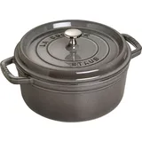 Staub Cocotte 24 cm rund graphitgrau