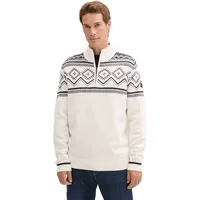 Tom Tailor Troyer mit Fair Isle Muster Gr. M, offwhite navy fair isle, , 86717703-M