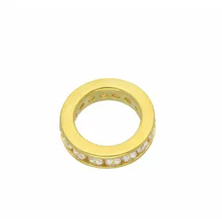 Ketten-Anhänger ADELIA ́S "Damen Goldschmuck", gold, Schmuckanhänger, Damen, Gelbgold 585, 585 Gold mit Zirkonia Goldschmuck für Damen
