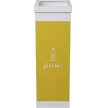 Paperflow Mülleimer 60 l Weiß-Gelb