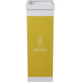 Paperflow Mülleimer 60 l Weiß-Gelb