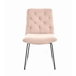 KAWOLA Stuhl CHARME Esszimmerstuhl Cord rosa