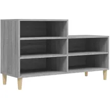 vidaXL Schuhregal 102 x 36 x 60 cm grau / grau