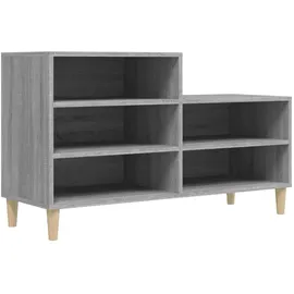 vidaXL Schuhregal 102 x 36 x 60 cm grau / grau