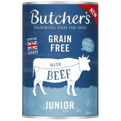 BUTCHER'S Original Junior, Hundefutter, Rindfleisch in Sülze, 400g