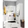 WELLTIME Ribera Hochschrank 25 x 190 x 35 cm Weiß MDF
