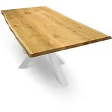 holz4home Tischplatte mit Baumkante 160 x 80 x 4 cm