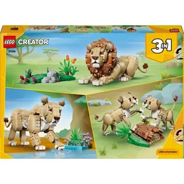 LEGO Creator 3-in-1 Wilde Tiere: Majestätischer Löwe 31386