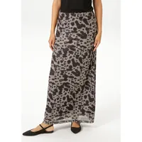 Aniston CASUAL Maxirock Damen Flecken-Dessin Braun 42