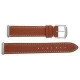 Michel Herbelin Uhrenarmband Michel Herbelin Uhrband BRAC17048A02 Antarès Leder braun 15 mm braun|silberfarben